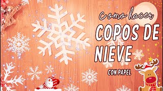COMO HACER COPOS DE NIEVE CON PAPEL II ICEL GODOY