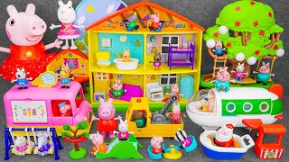 92 Minutes of Satisfying ASMR Unboxing 🌳 Adorable Peppa Pig Big House Playset Toys Collection