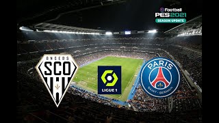 🔴 Angers vs Paris Saint-Germain | French Ligue 1 2022/23 | eFootball PES Gameplay