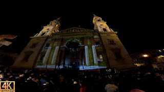 Budapest video mapping Christmas market