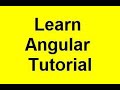 Learn Angular | Angular Step by Step Tutorial | AngularJS Training Video