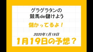 グラグラタンの競馬予想！？　１月１９日（日）分