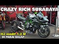 GOKIL Orang Surabaya Bawa Kawasaki H2 Modif Drag 1.2 M - DRT PECAHKAN REKOR DRAG MOGE FFA 402 meter