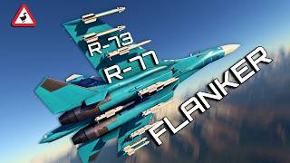 Su-27SM Flanker Flanking with R-77