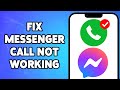 How To Fix Messenger Call Not Working In iPhone 2023 | Solve Facebook Messenger Calling Problem