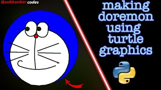 How to make doraemon |turtle graphics| |PYTHON|