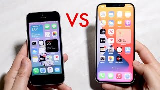 iPhone 12 Vs iPhone SE! (Comparison) (Review)