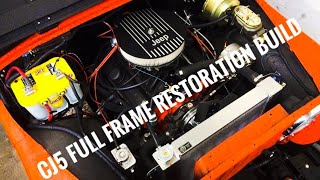 JEEP CJ5 Full Frame Restoration Build