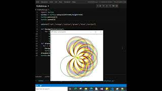 Draw Ring Spiral in python using turtle Graphic