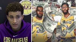 Kyle Kuzma says of the contracts LeBron James and Anthony Davis received: 