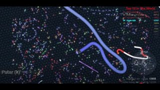 slither.io | how big worms eat other small worms