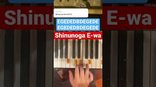 Shinunoga E-Wa (Letter Piano Tutorial)