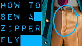 How to sew a front fly zipper easily . DIY . NDIFON NTUI