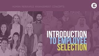 Introduction to Employee Selection