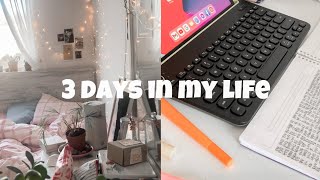 vlog: 3 days in my life/studying korean/walks in winter/preparing for next semester