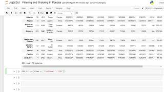 Filtering Columns and Rows in Pandas | Python Pandas Tutorials