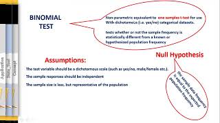 Inferential stat- Binomial Test.