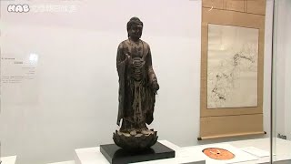 白山下山仏　修理を終えて白山市立博物館で展示