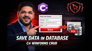 C# Windows Forms Tutorial #7 | Insert & Save Data into Database (WinForms CRUD)