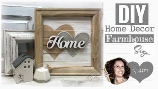 DIY Farmhouse Home Decor | DIY Farmhouse Wood Sign | DIY Farmhouse Crafts