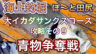 「海上釣堀」青物争奪戦「ぽーと田尻」大イカダサンクスコース攻略その9