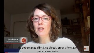 Lara Lázaro. Gobernanza Climática y la crisis del coronavirus