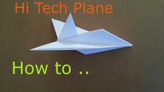 Elegant Origami Paper Plane, How to make