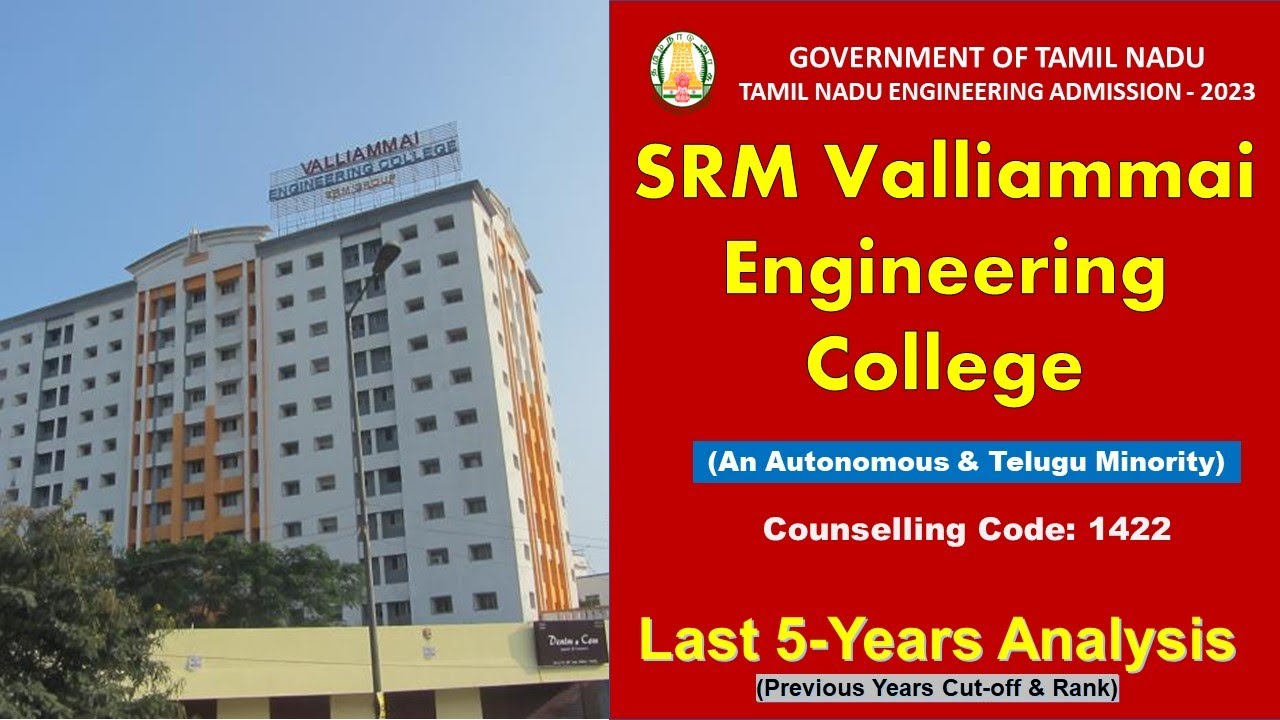 SRM Valliammai Engineering College Last 5 Years Analysis #srm # ...