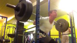 210kg (462lbs) squat X 3 reps @85kg John McBride