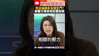 司法淪綠友友逃生門？　鄭麗文曝真相怒轟檢調 @ChinaTimes #shorts #司法#鄭麗文 #民進黨 #林秉文