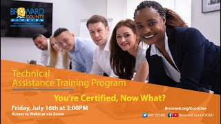 You're Certified Now What? July 16, 2021