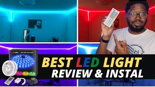 How To Set Up \u0026 Install LED Lights for HOME Recording Studio *Amazon MINGER RBG Unboxing/Review*