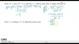 2.a Evaluating Function Notation (Optional Part Two)
