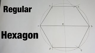 How To Construct A Regular Hexagon Given Its Diameter.