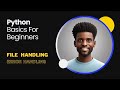 26-Python Basics - File Handling - Error Handling