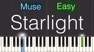 Muse - Starlight Piano Tutorial | Easy