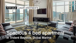 Spacious 4 bedroom apartment in Trident Bayside, Dubai Marina | haus \u0026 haus | Dubai Real Estate