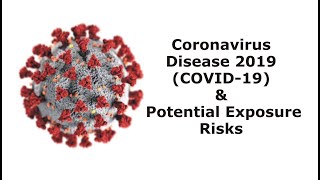 Coronavirus Disease 2019 (COVID-19): A Brief History and Potential Exposure Risks
