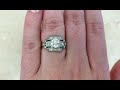 antique gia certified 1.01ct aldoma ring. circa 1925 hand video