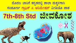 ಮೊಟ್ಟ ಮೊದಲ ಬಾರಿಗೆ ಕನ್ನಡದಲ್ಲಿ ಸಂಪೂರ್ಣ ಗ್ರಾಫಿಕ್ \u0026 ಆನಿಮೇಷನ್ ವೀಡಿಯೋ ಪಾಠ 7-8 std ಜೀವಕೋಶ