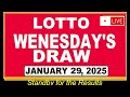 the national lottery lotto live draw result today january 29 2025 wenesday