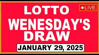 The National Lottery Lotto Live Draw Result Today - January 29, 2025 Wenesday