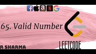 65. Valid Number leetcode | full explanation | java solution