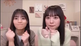 頑張れ〜！な小坂菜緒ちゃんと髙橋未来虹ちゃん