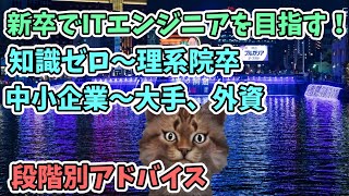 新卒でIT企業を目指す上で役立つ資格、勉強したい知識【質問回答】知識ゼロ～理系院卒、中小企業～大手企業まで段階別に