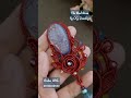 Bros Batu Druzy Biru Mawar Merah The Red Rose