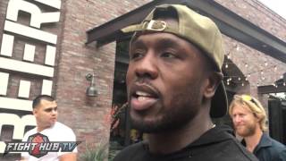 Andre Berto Reacts to the Canelo vs Khan weigh in
