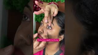 Easy Way To Put Eye Contact Lens #eyecontacts #eyecontactlenses #contactlenses #lenses #eye #khan