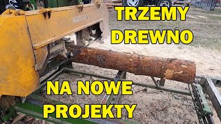 090. Jak wygląda praca przy TARTAKU obwoźnym? Szykujemy drewno na dom nad stawem i wiatę!