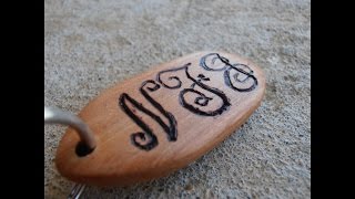 Making a Wooden Monogram Keychain